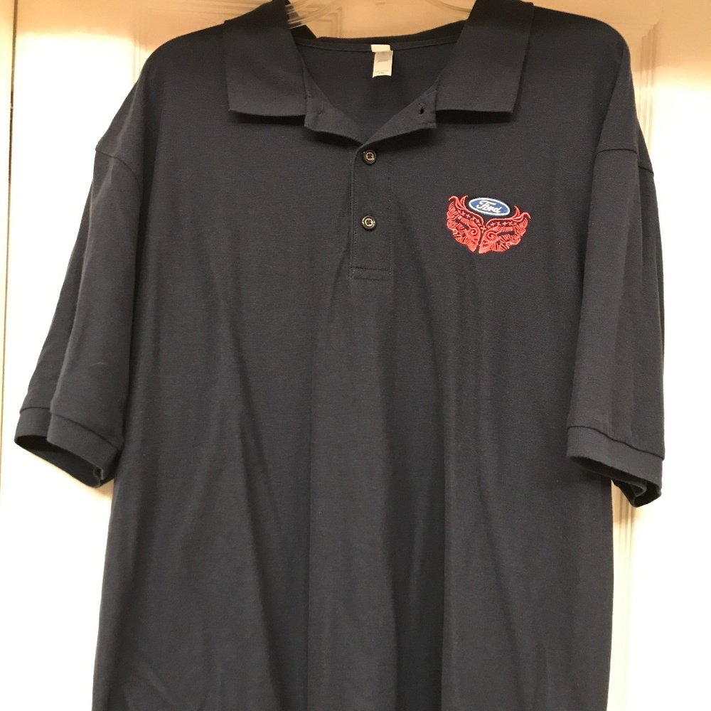 Men's 2XL Ford "Warriors in Pink" Navy Blue Polo